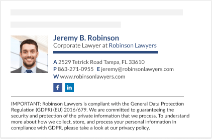 Privacy Disclaimer Example