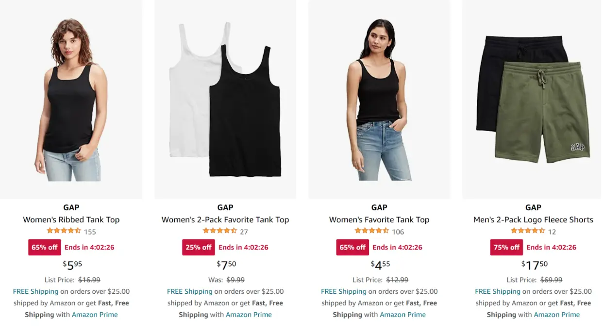 Amazon products ecommerce