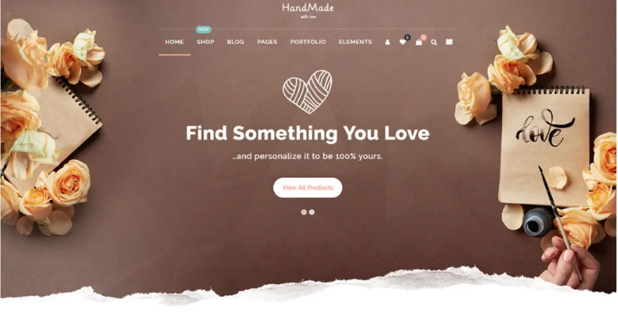 Handmade landing page