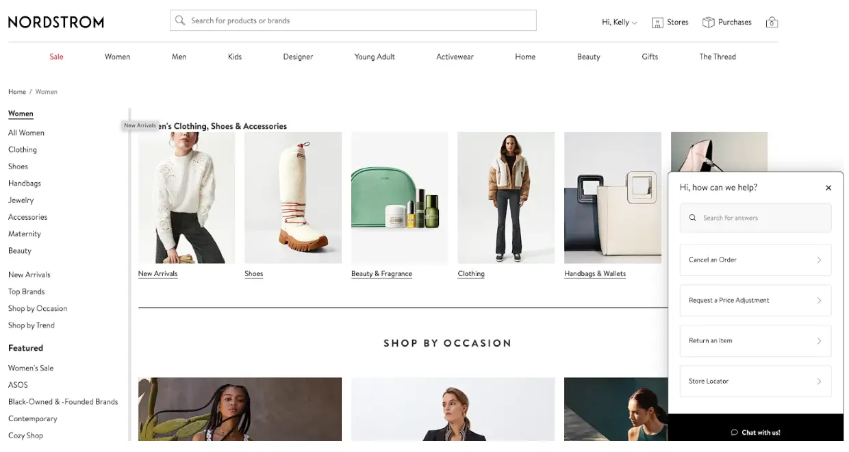 Nordstorm product page
