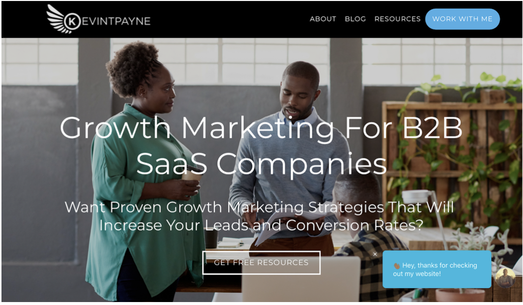 Screenshot of KevinTPayne homepage