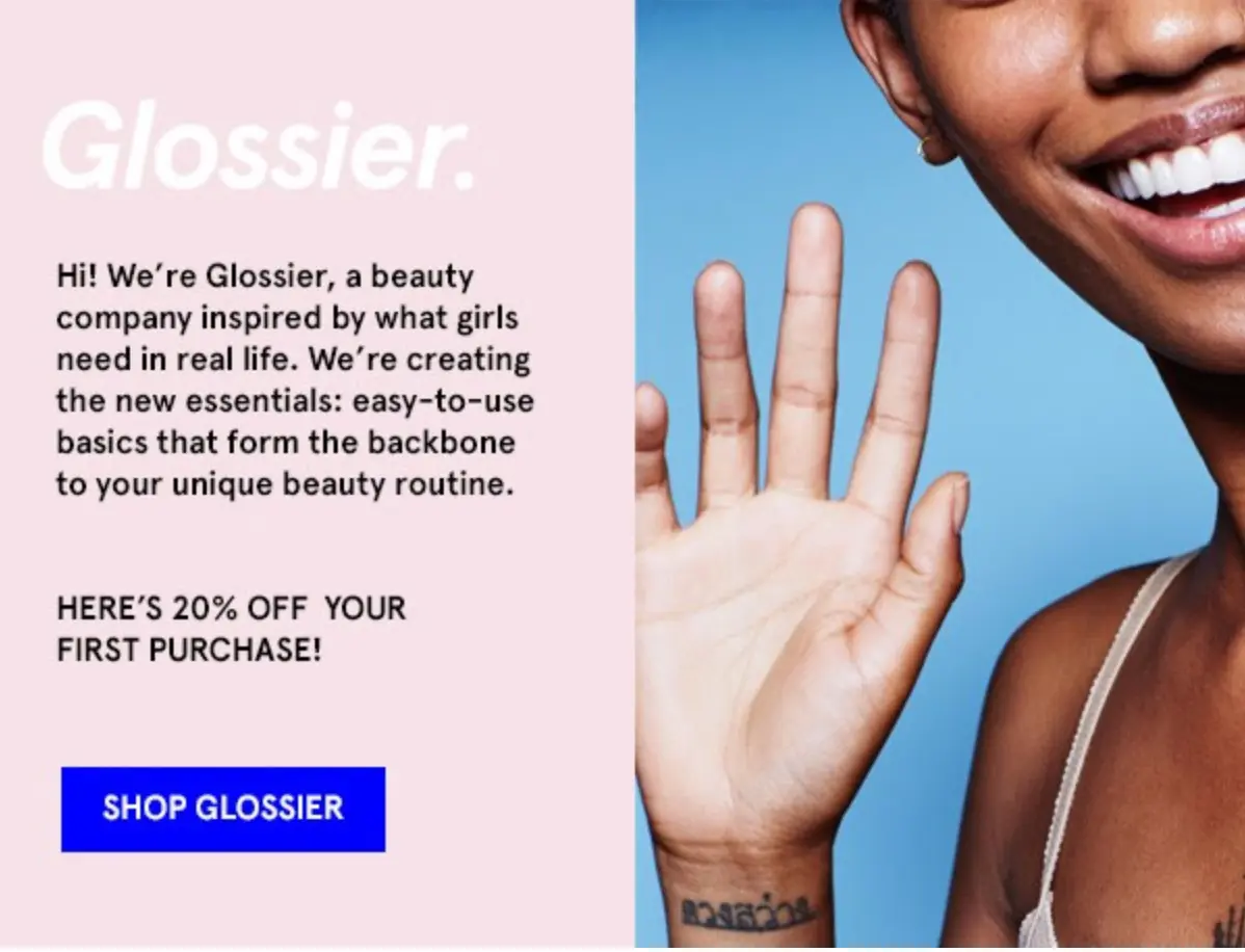 Glossier popup