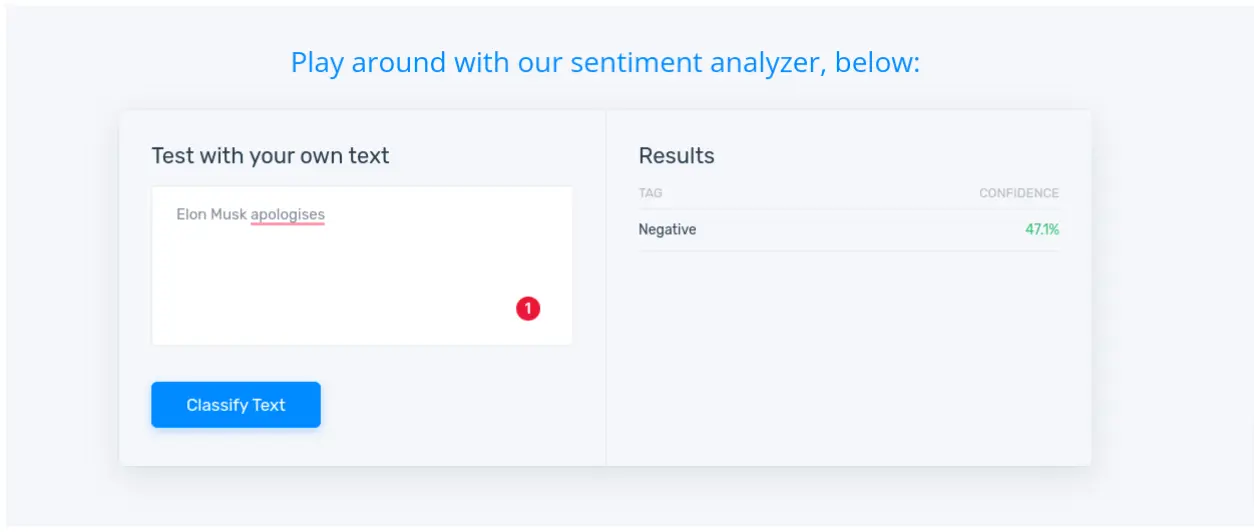Sentiment Analyzer