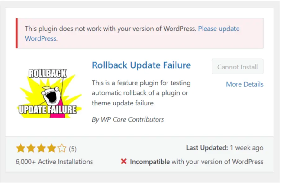 WordPress plugin feature