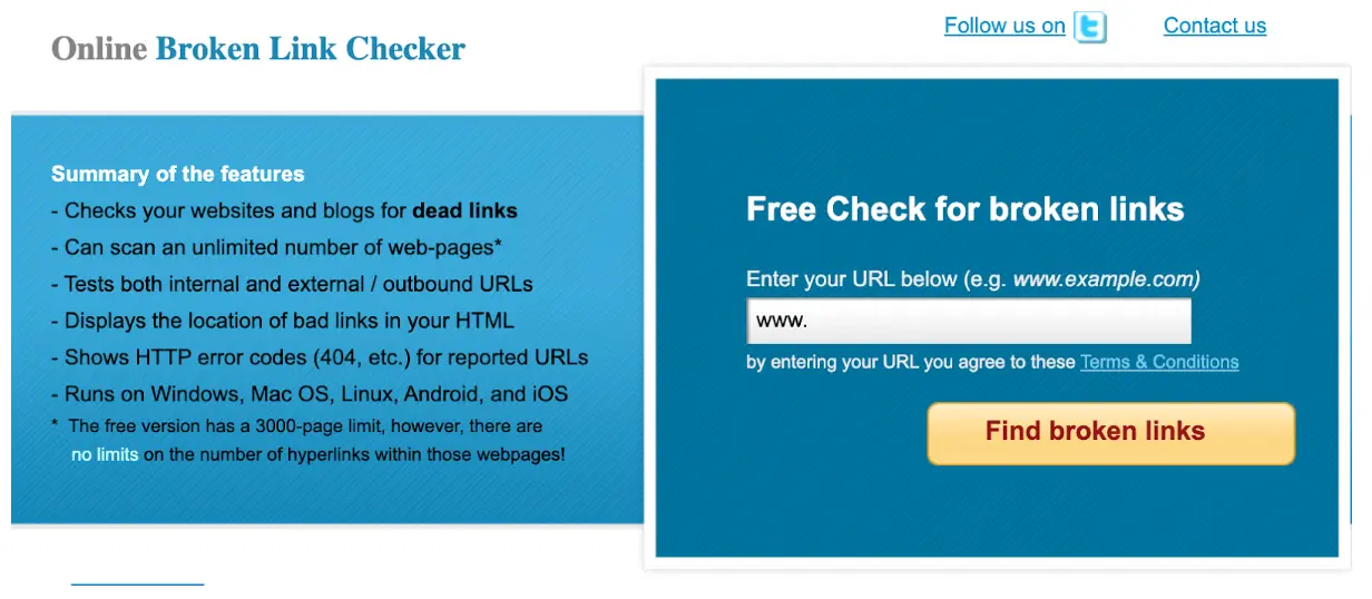 broken link checker