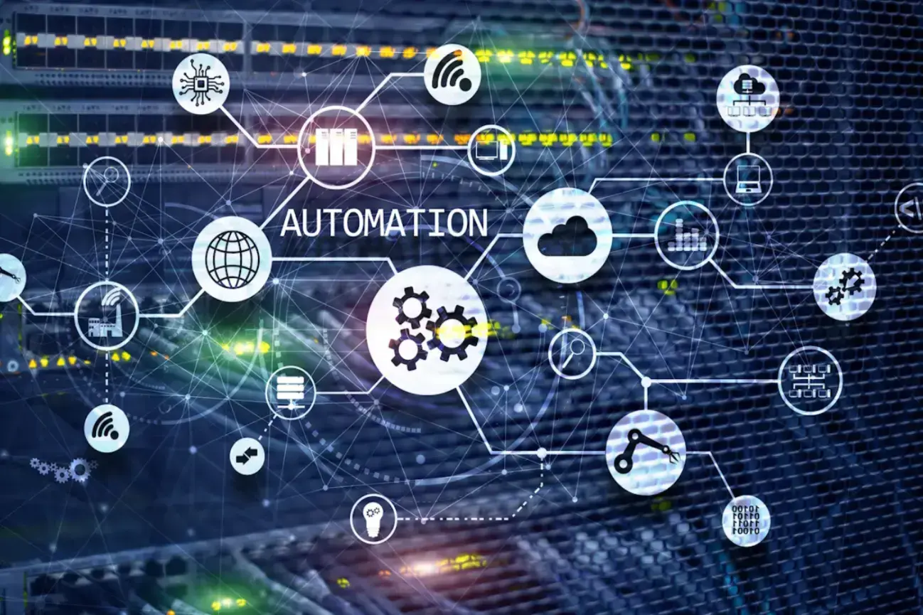 business-process-automation-concept-blurred-network-cabinets-new-project