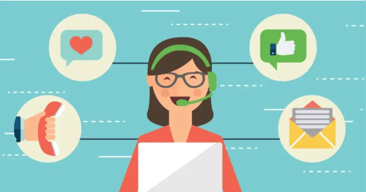 customer support manager vector image-1-1