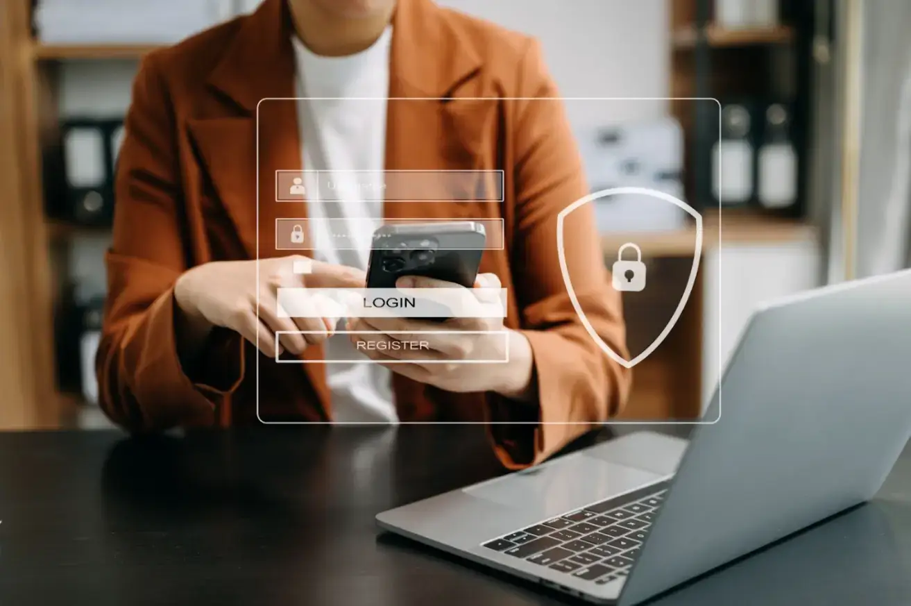 cyber-security-concept-login-user-identification-information-security-encryption-secure-access-users-personal-information-woman-using-smart-phone-tablet-office