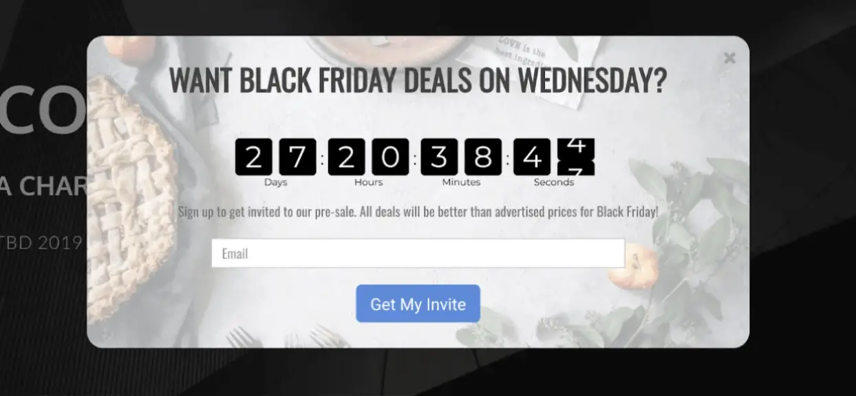 example countdown timer popup