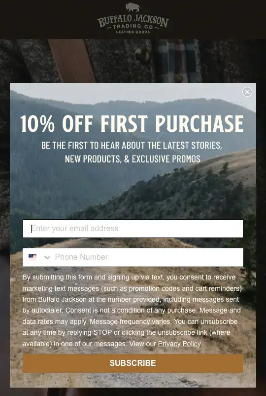 example-discount-popup-buffalo-jackson