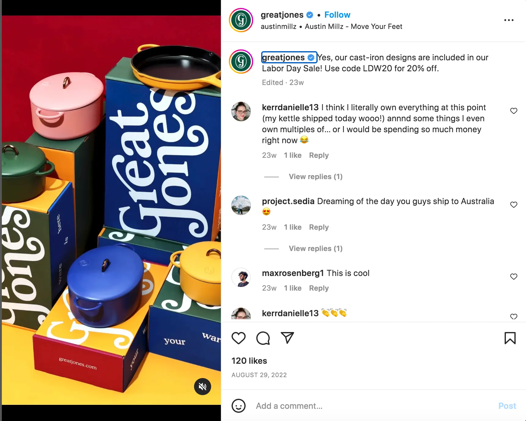 greatjones Instagram post