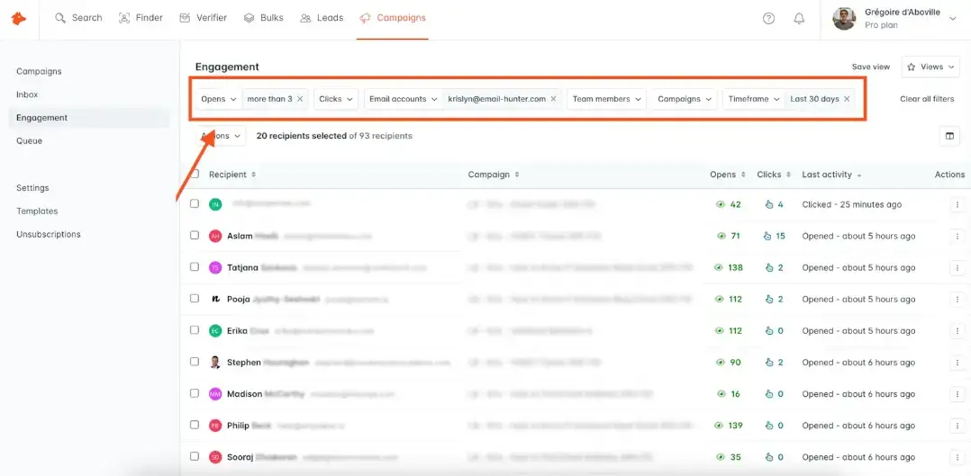 hunterio-campaigns-engagement