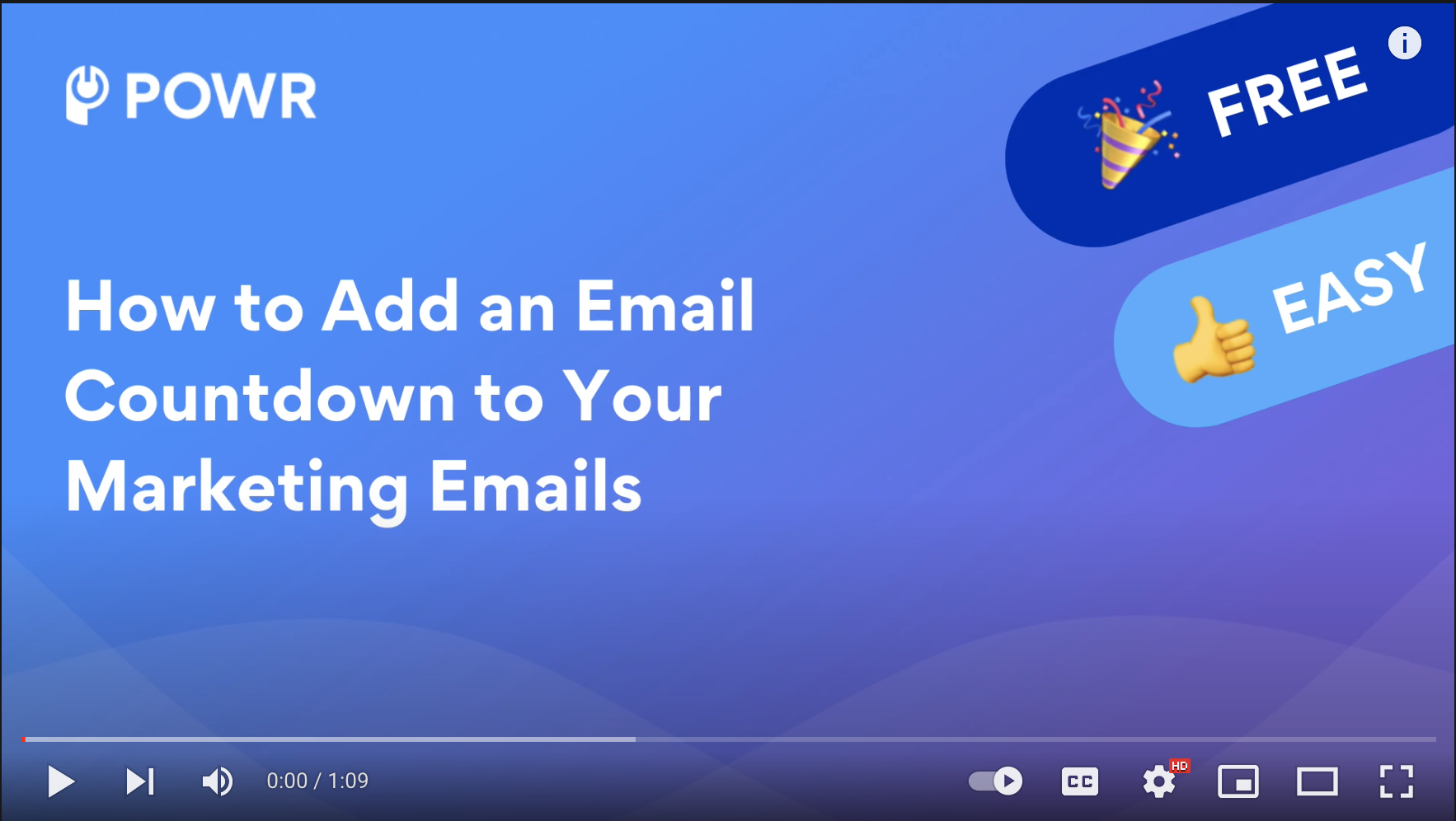 Email Countdown App on Powr