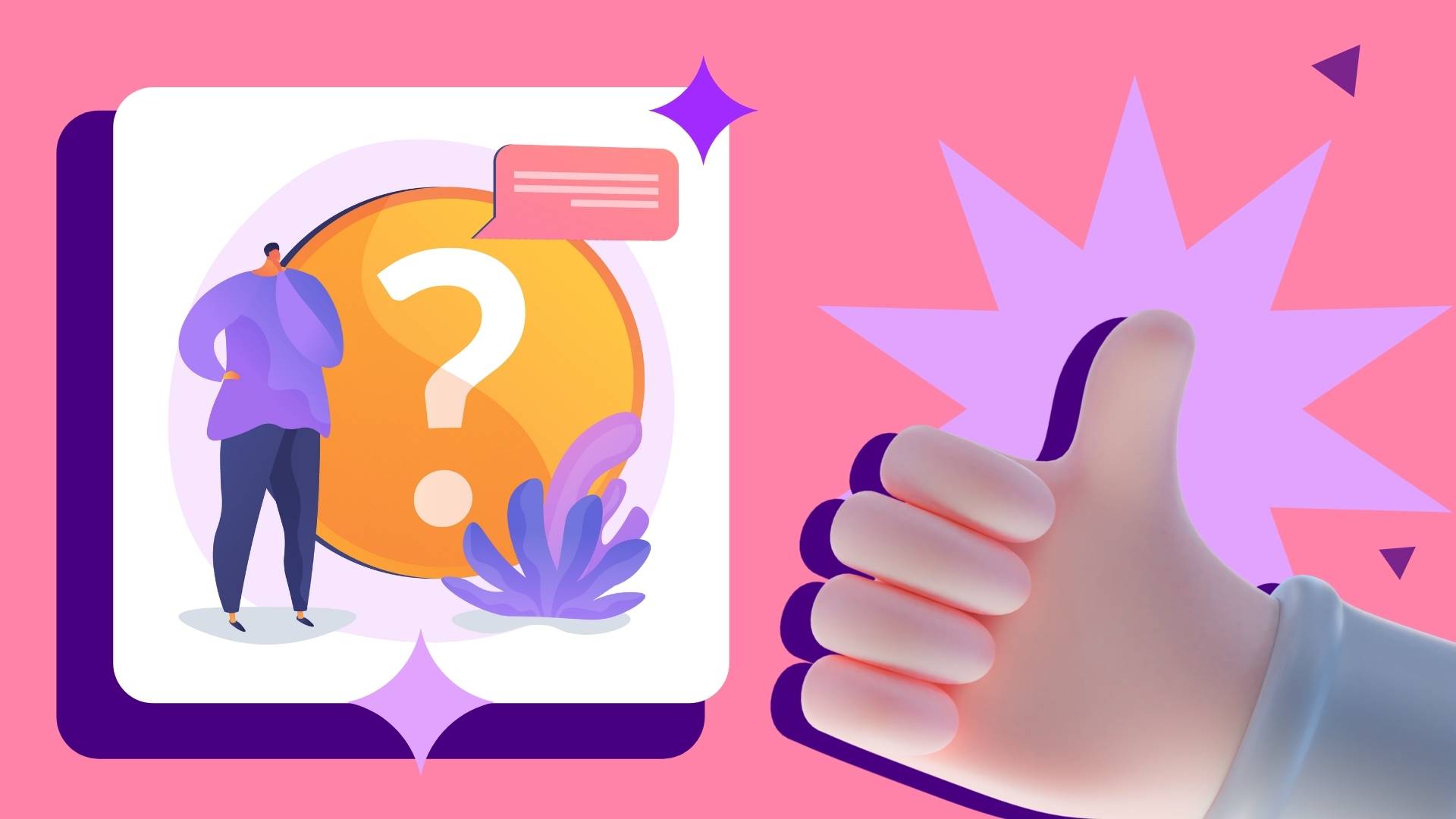 screenshot of thumbs up on a decision