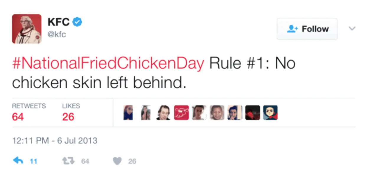 kfc tweet