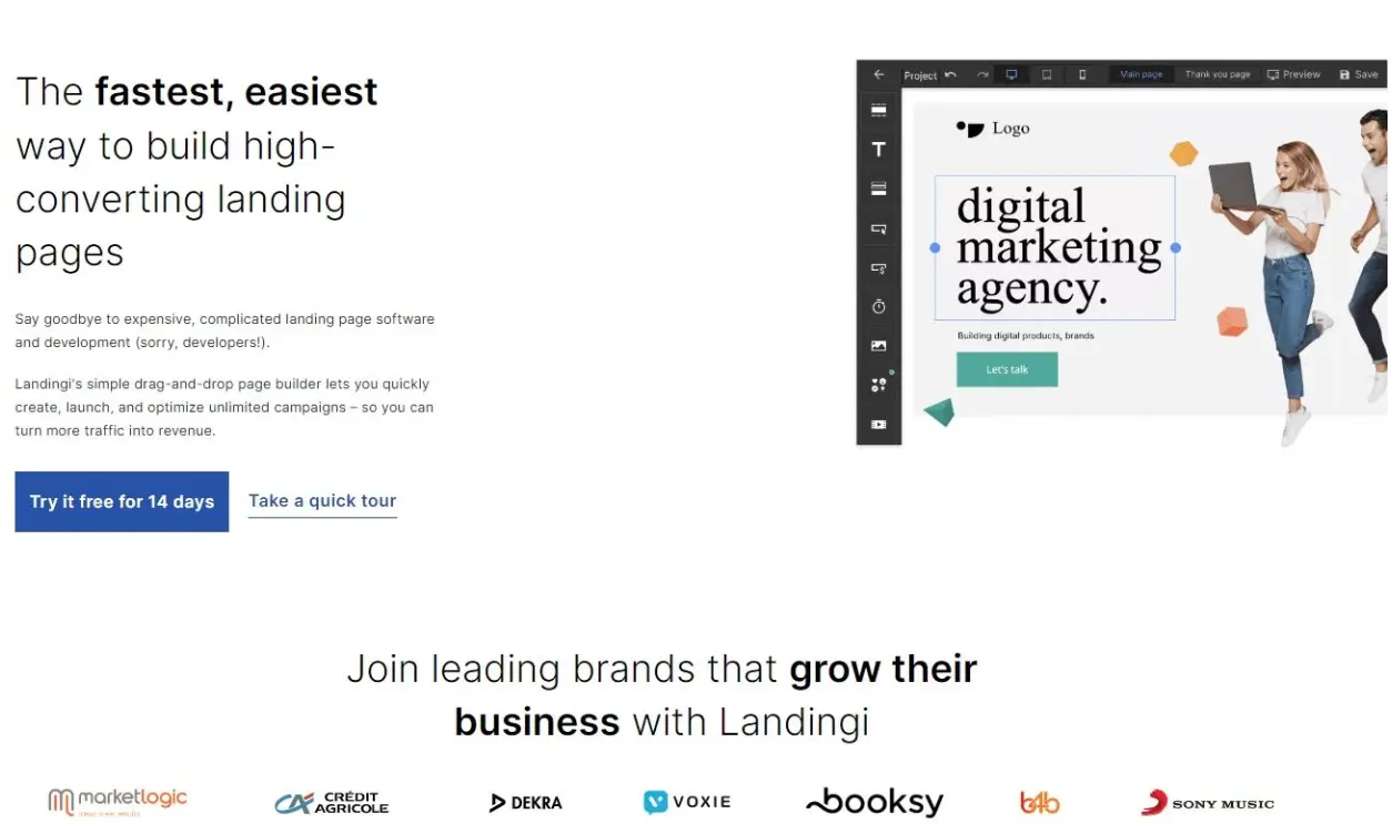 landingi landing page