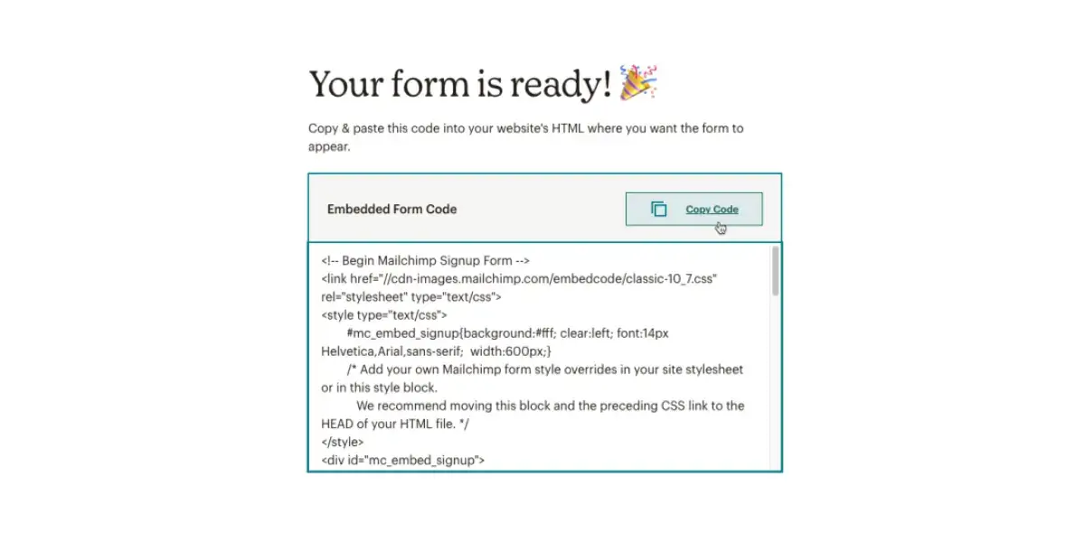 mailchimp-embed-code