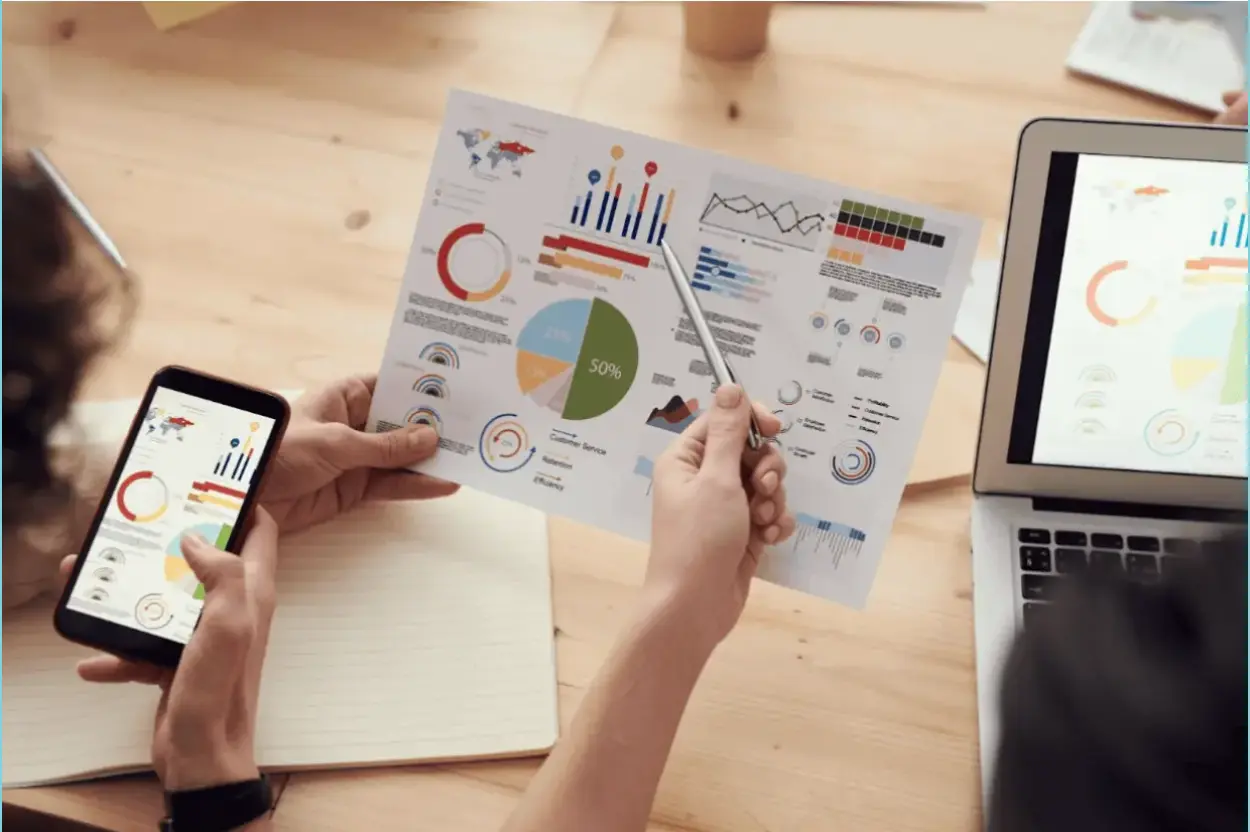 people checking analytics