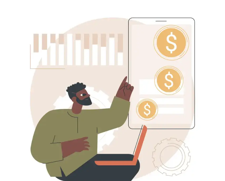 person-on-laptop-vector-image