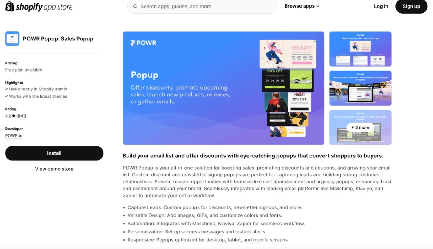 powr-popup-on-shopify-app-store