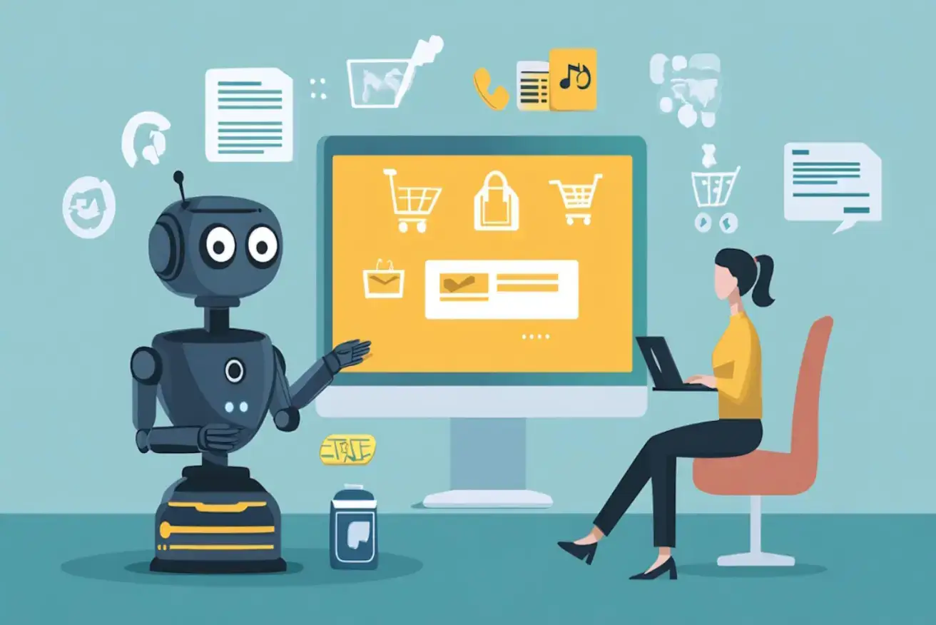 robot-assistant-helping-woman-with-online-shopping