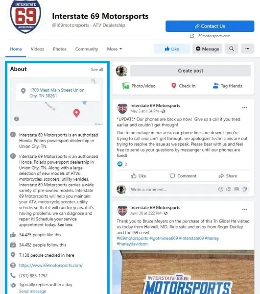 small-business-facebook-bio-example