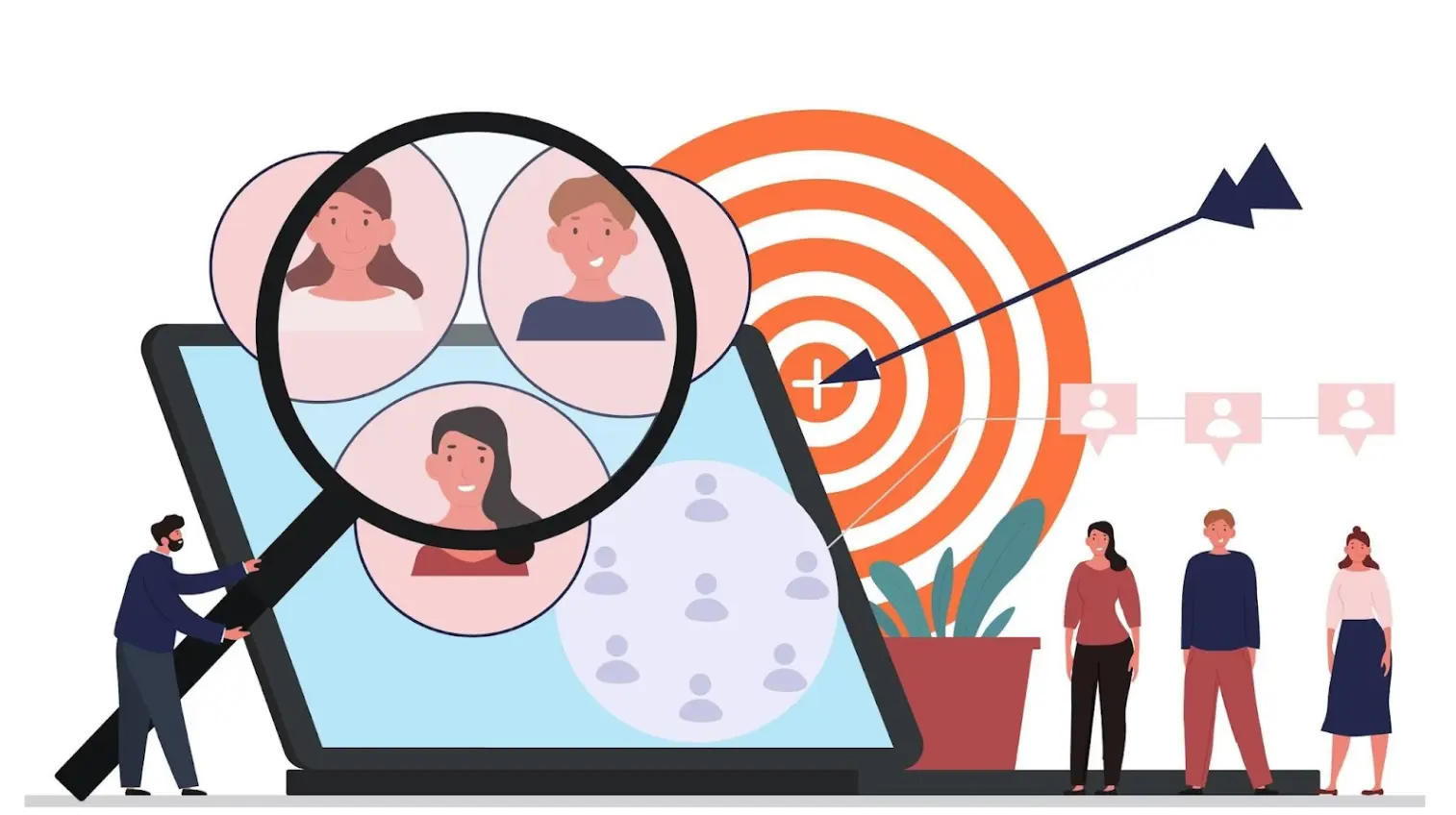 target audience illustration