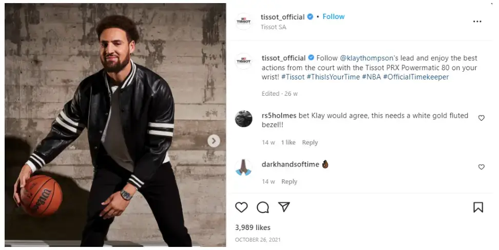 tissot-official-instagram-post-screenshot