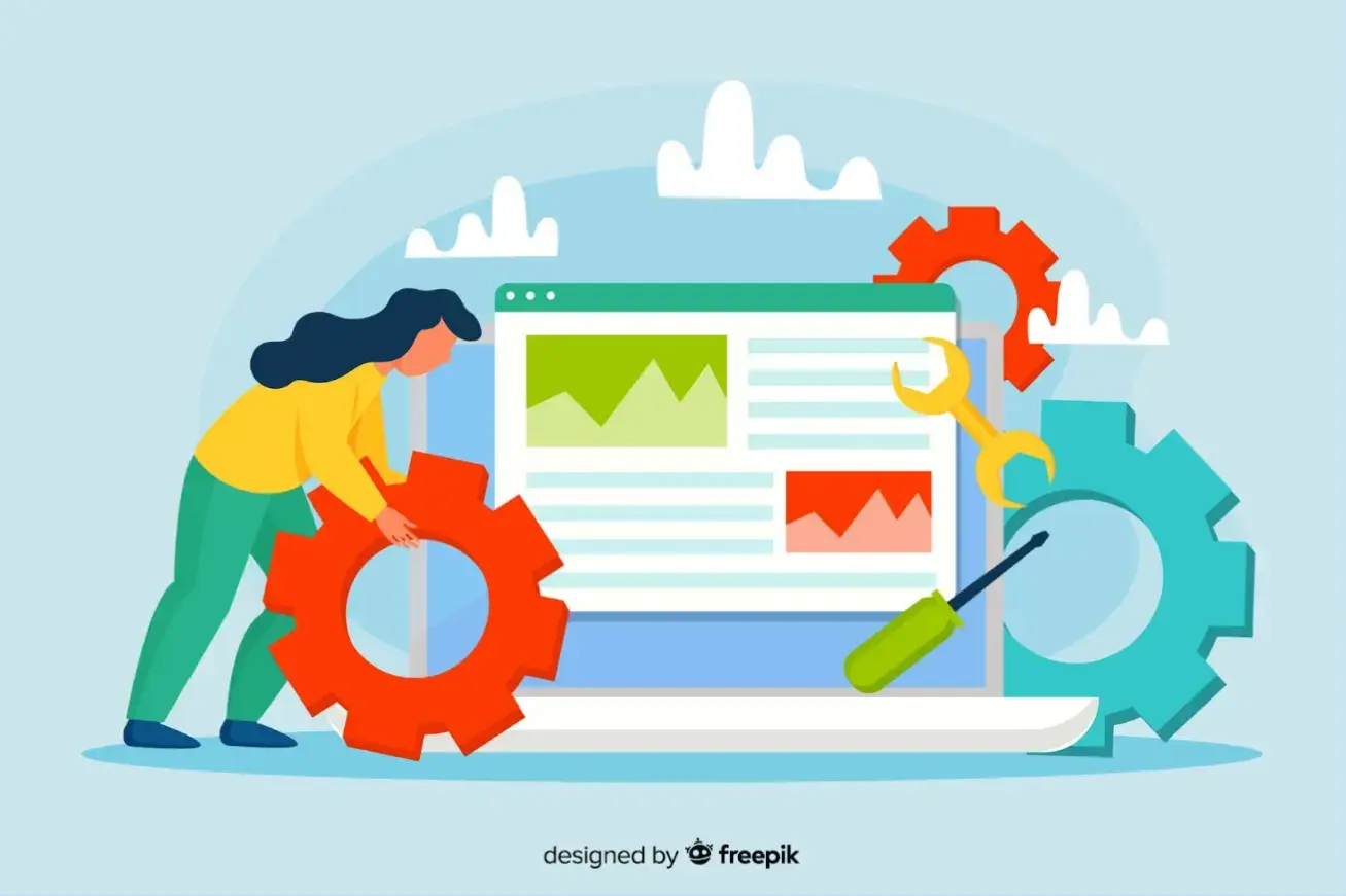 website-setup-concept-landing-page