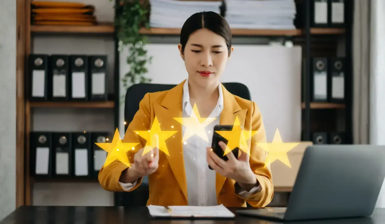 woman-giving-a-rating