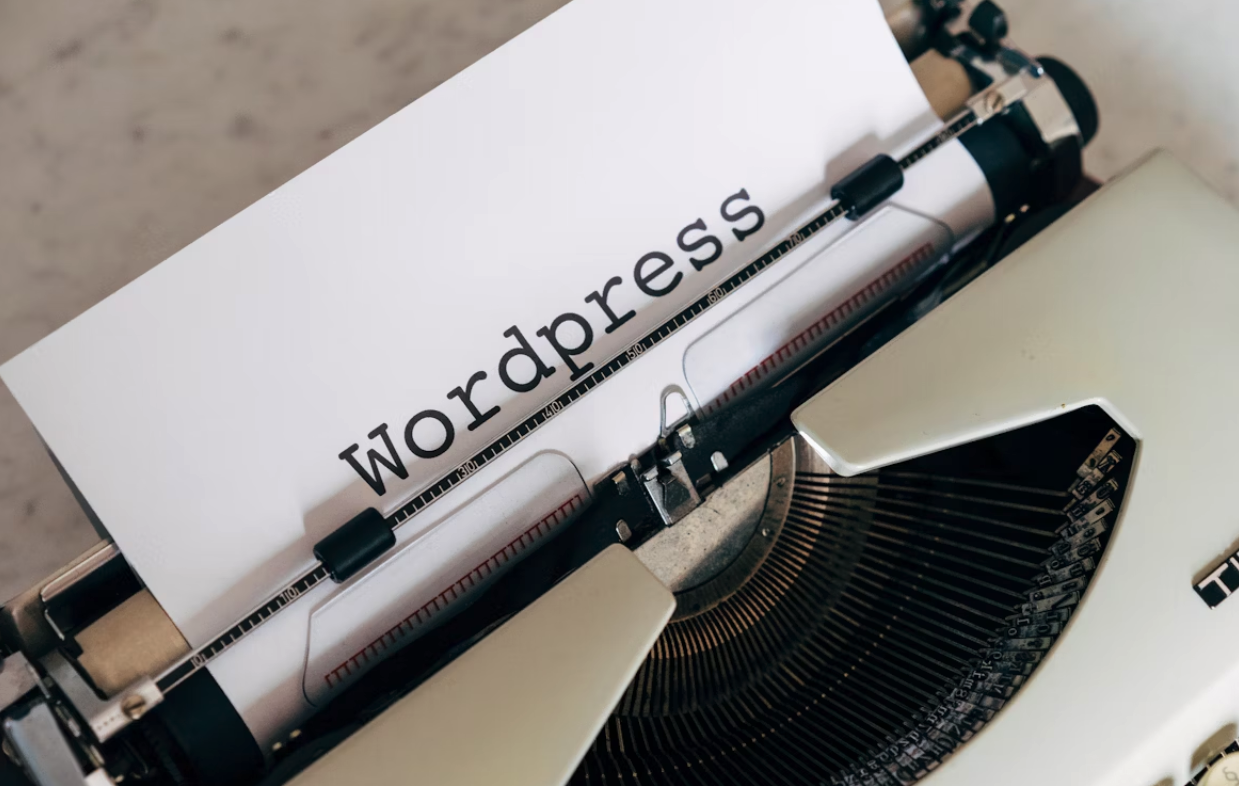 wordpress-typed-on-paper-in-typewriter